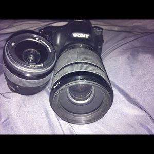 Sony Alpha 58 body, 55m lens, 300mm lens,charger.